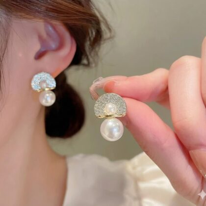 Twin Pearl Halo Studs