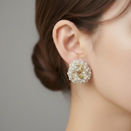 Imperial Pearl Swirl Studs